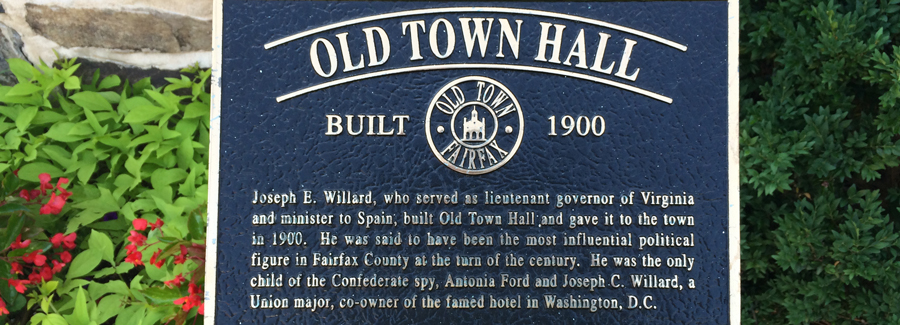 Old Town Hall sign.